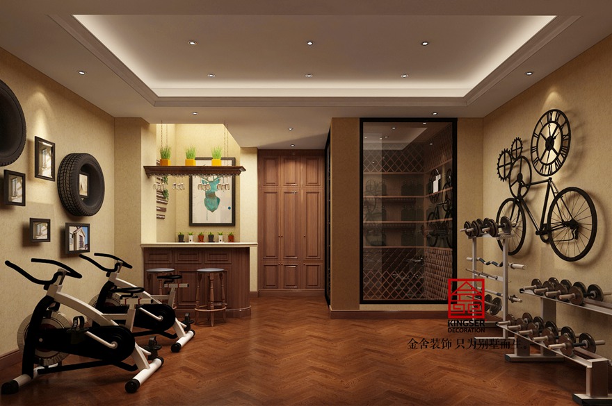 西山林語190平米美式風(fēng)格裝修效果圖