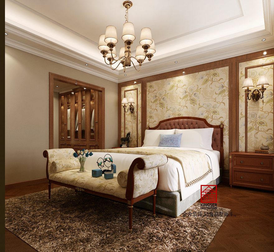 西山林語190平米美式風(fēng)格裝修效果圖