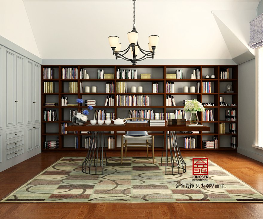 西山林語190平米美式風(fēng)格裝修效果圖