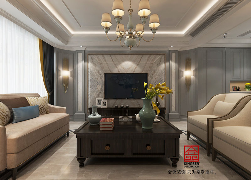 林蔭大院206平米簡歐風格裝修效果圖