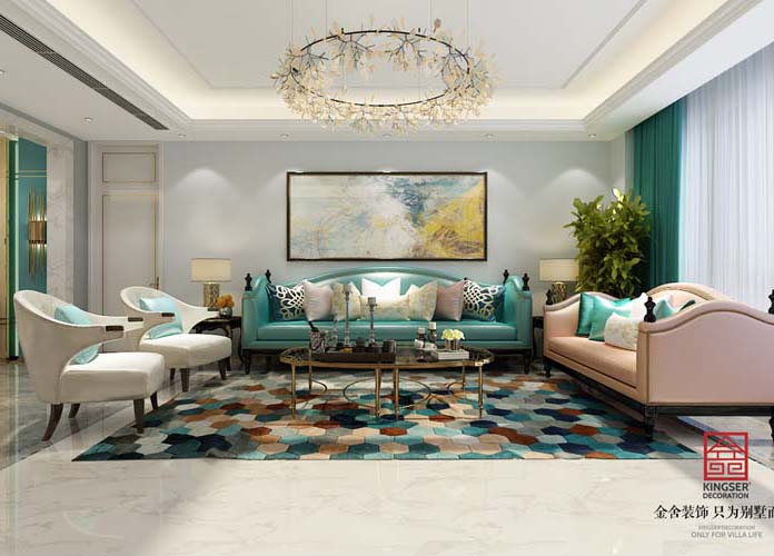 林蔭大院260大平層-現代輕奢-客廳