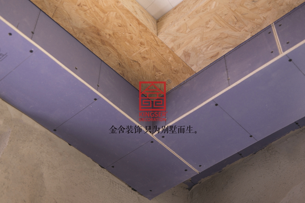 國賓壹號158平米歐式風格裝修施工現場