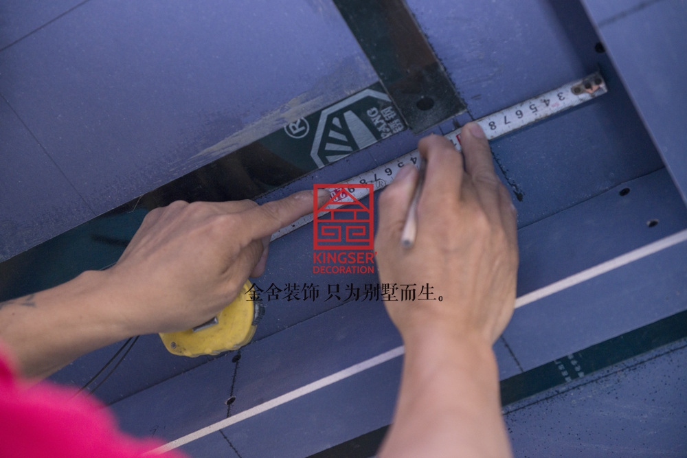 國賓壹號158平米歐式風格裝修施工現場