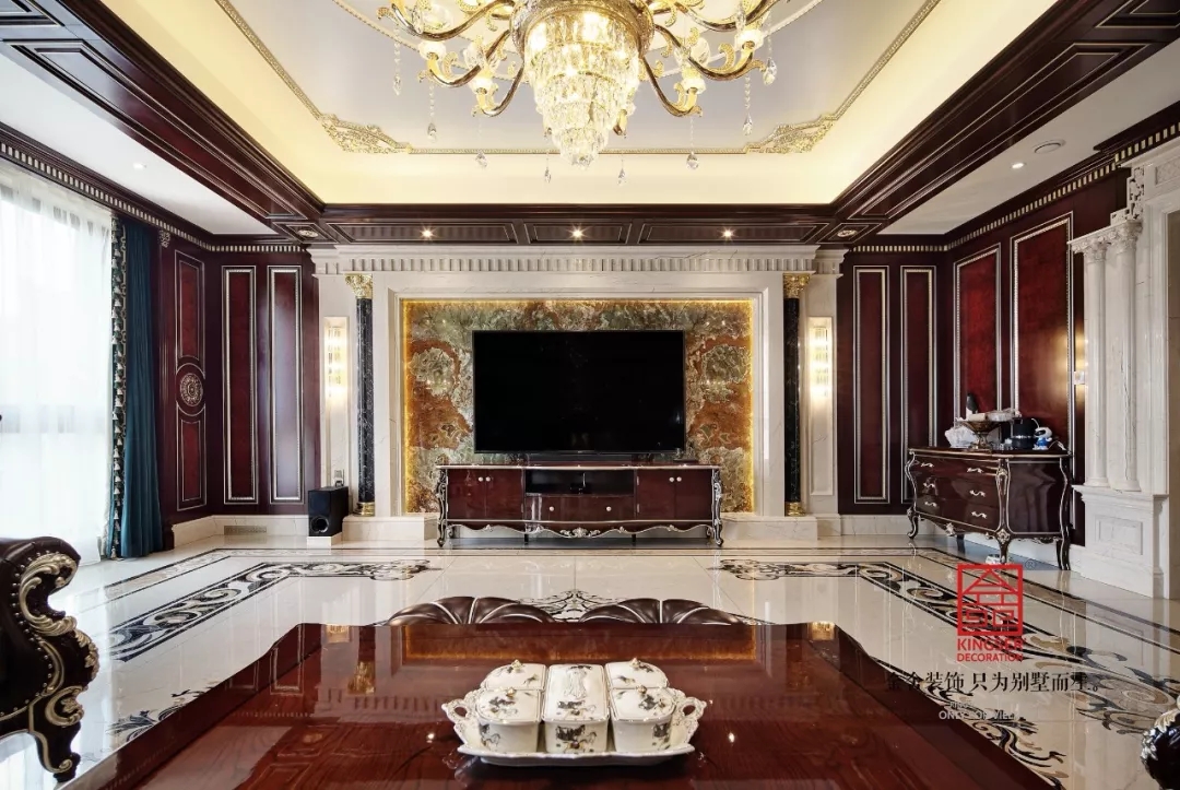 新源燕府550平米新古典風格裝修實景