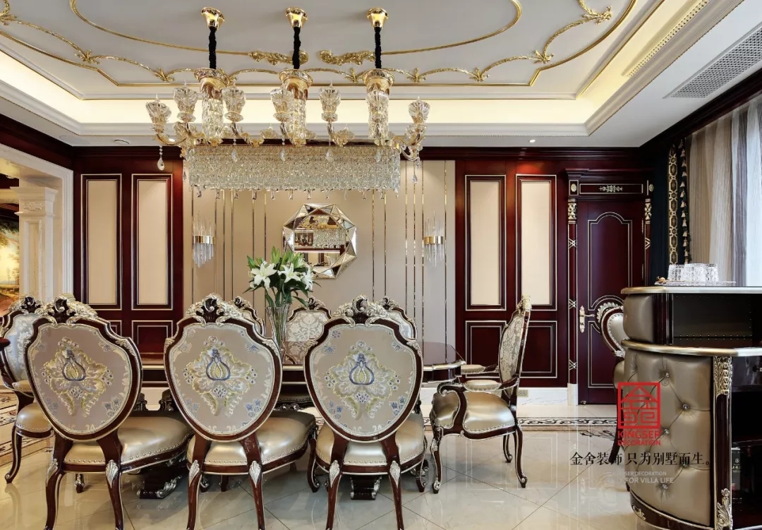 新源燕府550平米新古典風格裝修實景