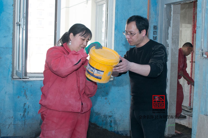 保利拉菲公館裝修施工現場