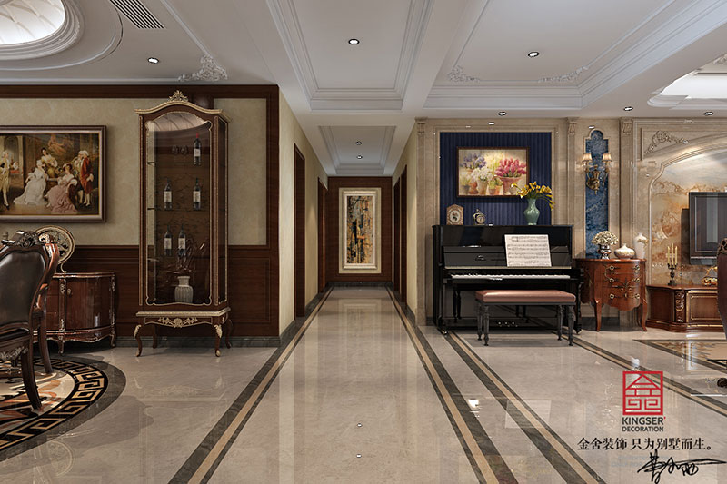 紫晶悅城200平米新古典風格裝修效果圖