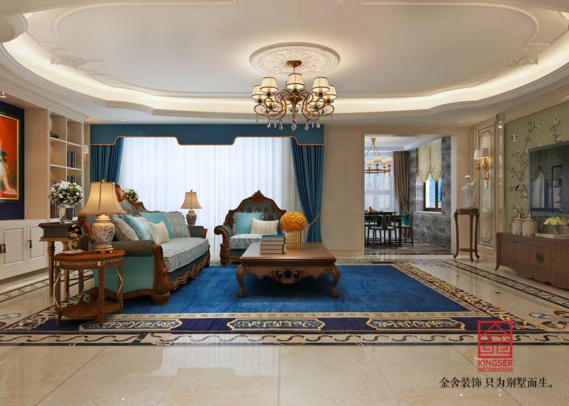 國(guó)賓壹號(hào)193平米歐式風(fēng)格裝修效果圖