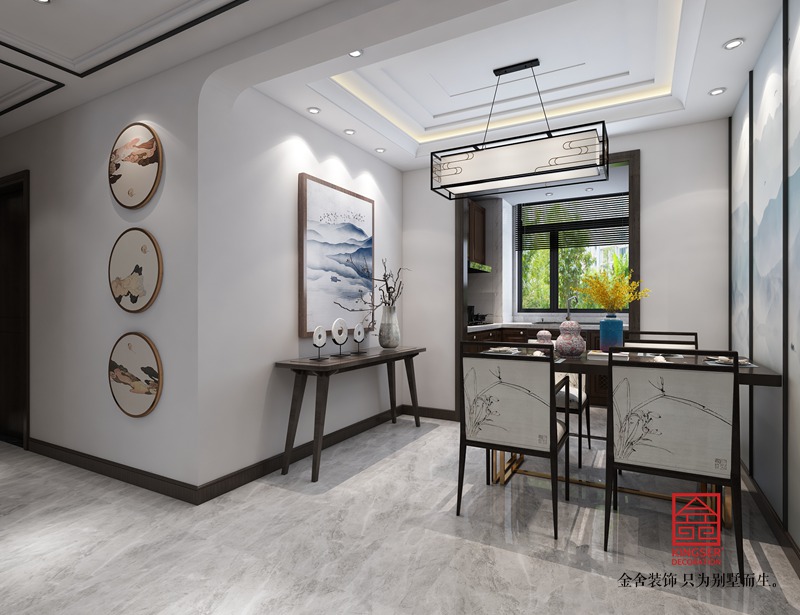 維多利亞122平米裝修-新中式風格-餐廳