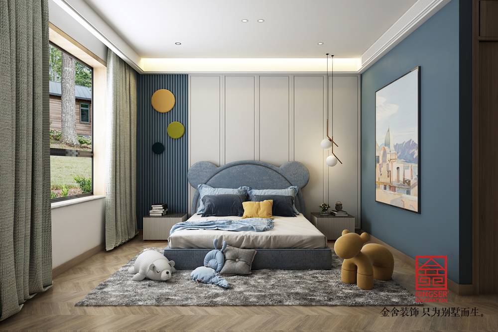 榮盛華府205平米裝修-現(xiàn)代風格-臥室