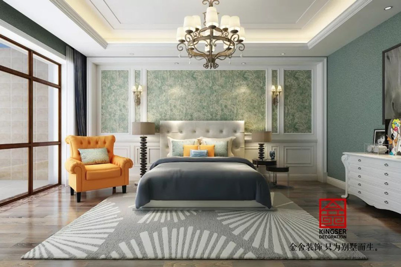 自建別墅800平米美式風格裝修效果圖