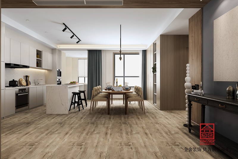 榮盛華府220平米現代簡約裝修-餐廳