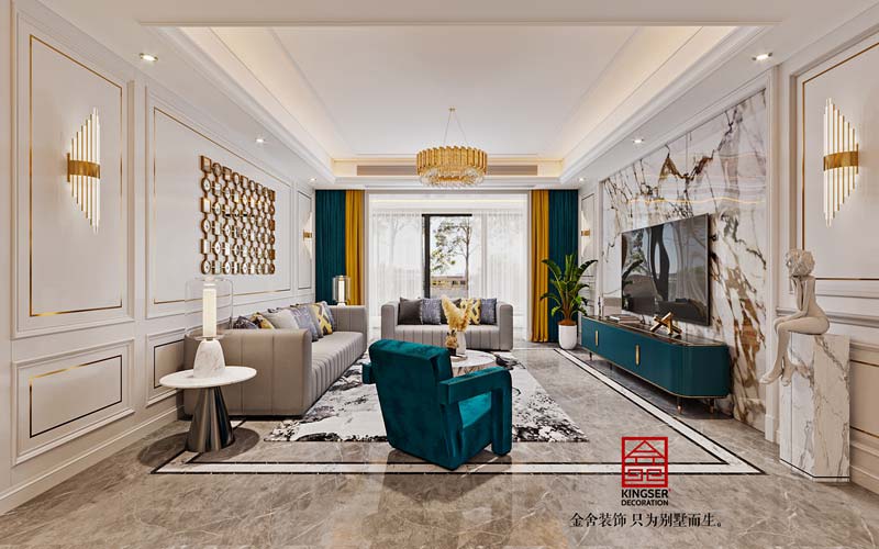 維多利亞178平現代輕奢裝修效果圖