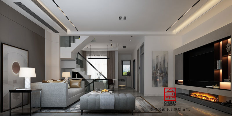 中央云著304平現代風格裝修效果圖