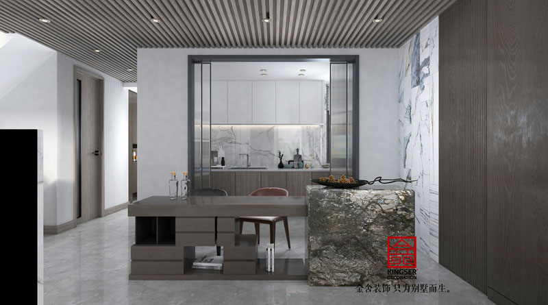 中央云著264平現代風格效果圖-餐廳