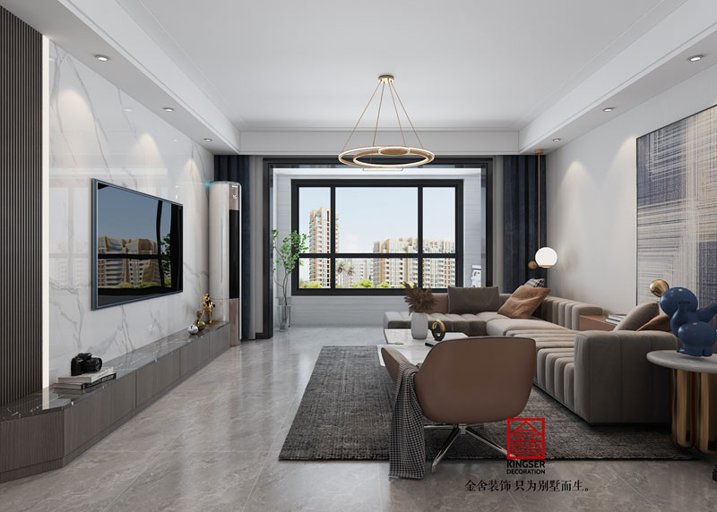 麗景藍灣114平米現代簡約風格效果圖