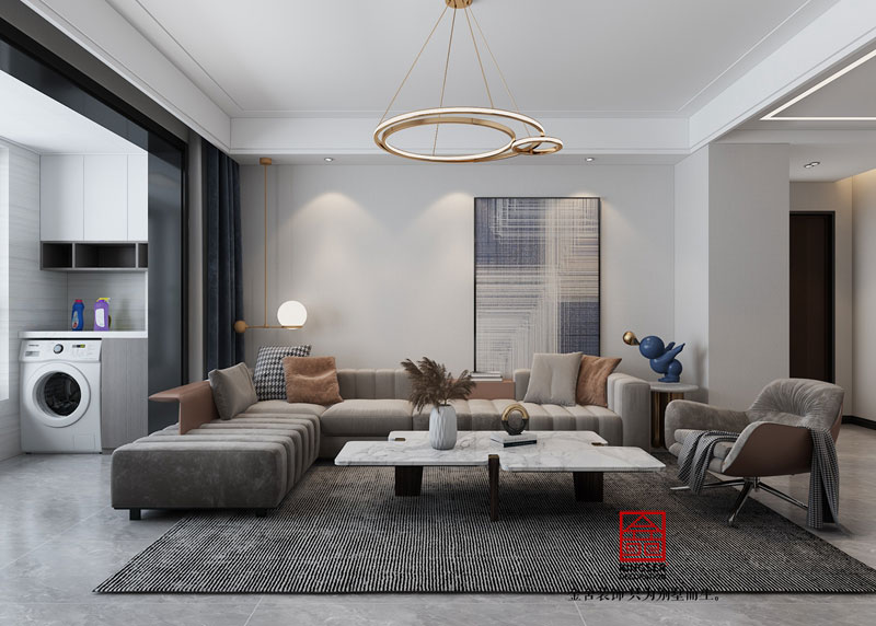 麗景藍灣114平米現代簡約風格效果圖