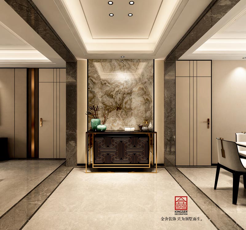 國赫天著中式風格裝修設計-玄關(guān)