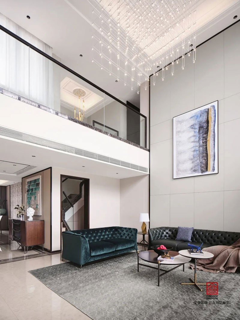 裕華壹號260㎡頂躍裝修現代輕奢實景圖