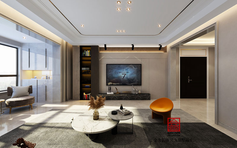 榮盛華府208平米輕奢風格裝修案例