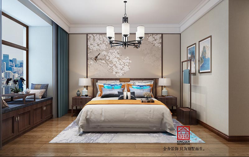 天山熙湖141平米新中式風格裝修效果圖