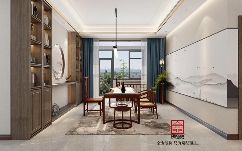 萬合名著下躍裝修260平米新中式風格效果圖