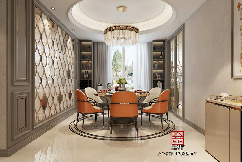 東南智匯城191平米美式輕奢風格裝修設計