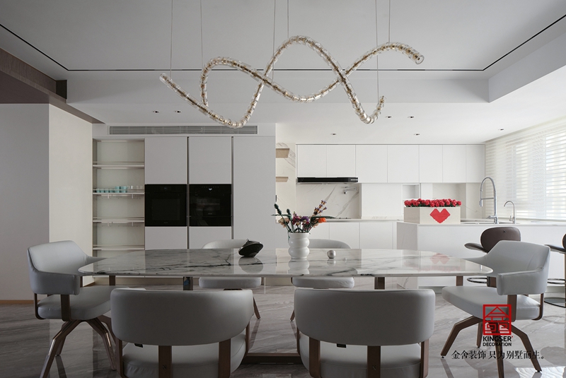 榮盛華府200平米現代風格裝修實景圖