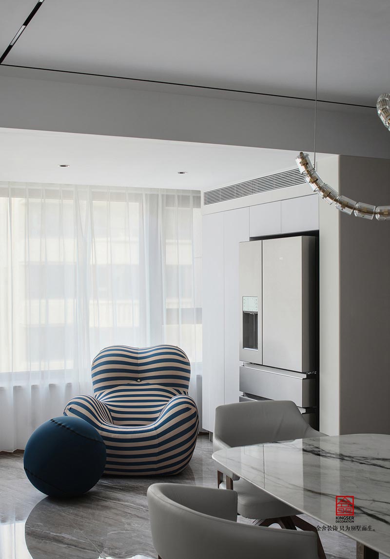 榮盛華府200平米現代風格裝修實景圖