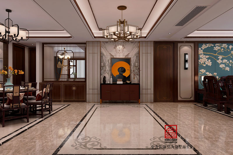 林蔭大院新中式風格裝修-玄關效果圖