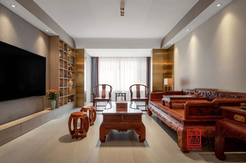 君悅府150㎡中式風格裝修實景