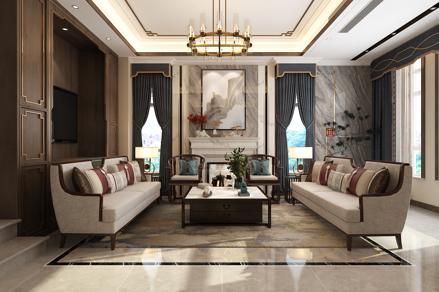 ?別墅中式豪宅裝修優勢有哪些？