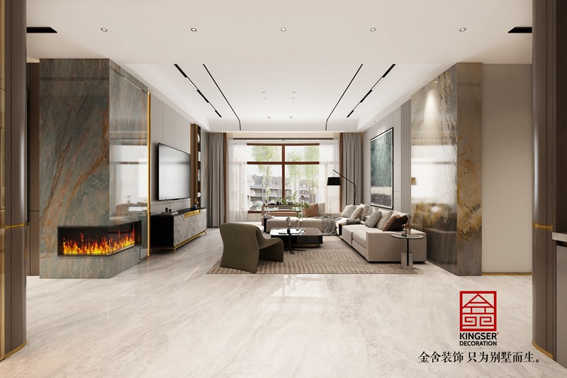 天陽御龍灣輕奢風格裝修設計