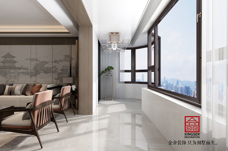 榮盛華新中式風格裝修效果圖