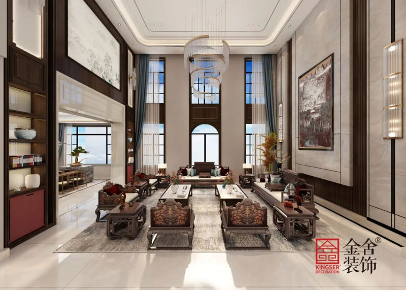 ?中式別墅裝修設計效果圖