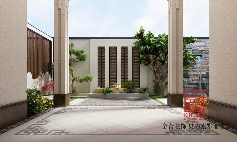 自建別墅裝修新中式風格效果圖