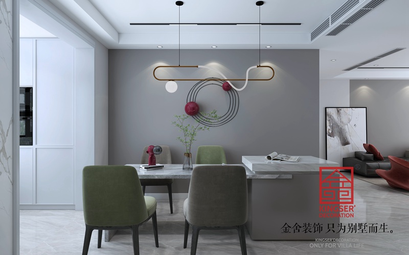 中冶德賢公館123平現(xiàn)代極簡風(fēng)格裝修設(shè)計