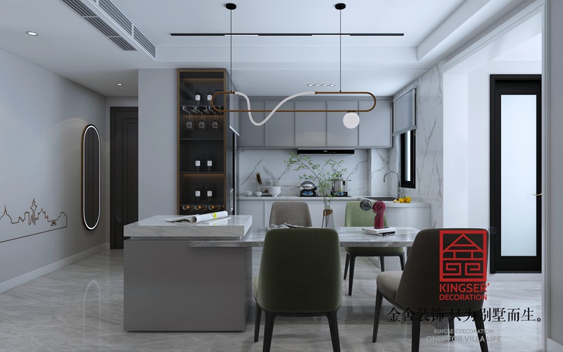 中冶德賢公館123平現(xiàn)代極簡風(fēng)格裝修設(shè)計