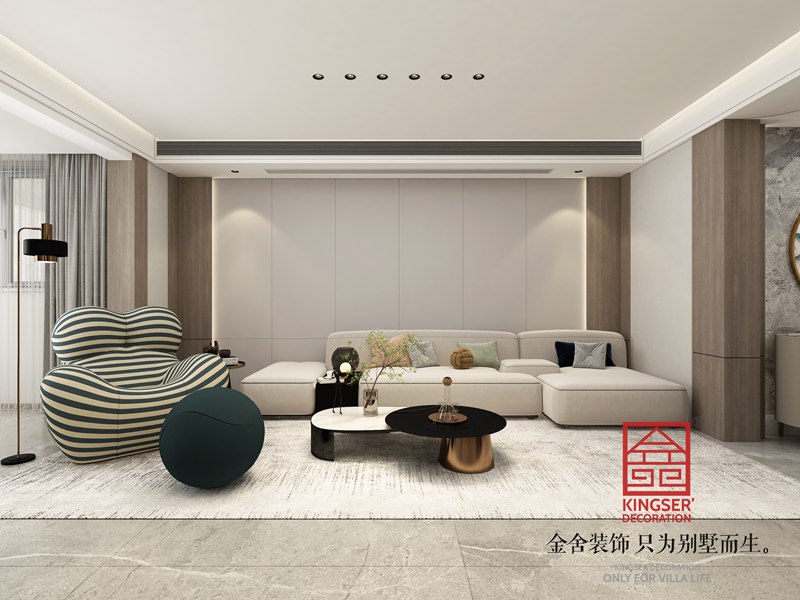 國仕山163㎡現(xiàn)代風格裝修設計