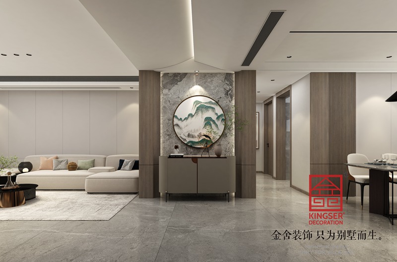 國仕山163㎡現(xiàn)代風格裝修設計