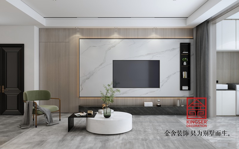 融創中心180平現代輕奢風格裝修設計