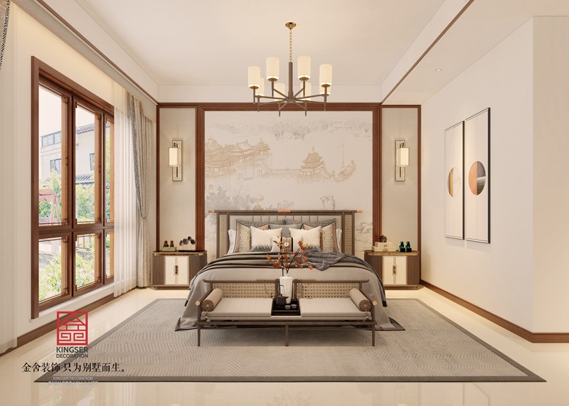 御河上院中式風(fēng)格別墅裝修設(shè)計