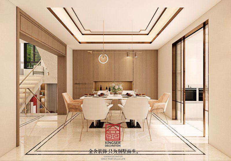 春江花月320㎡新中式風格別墅裝修效果圖