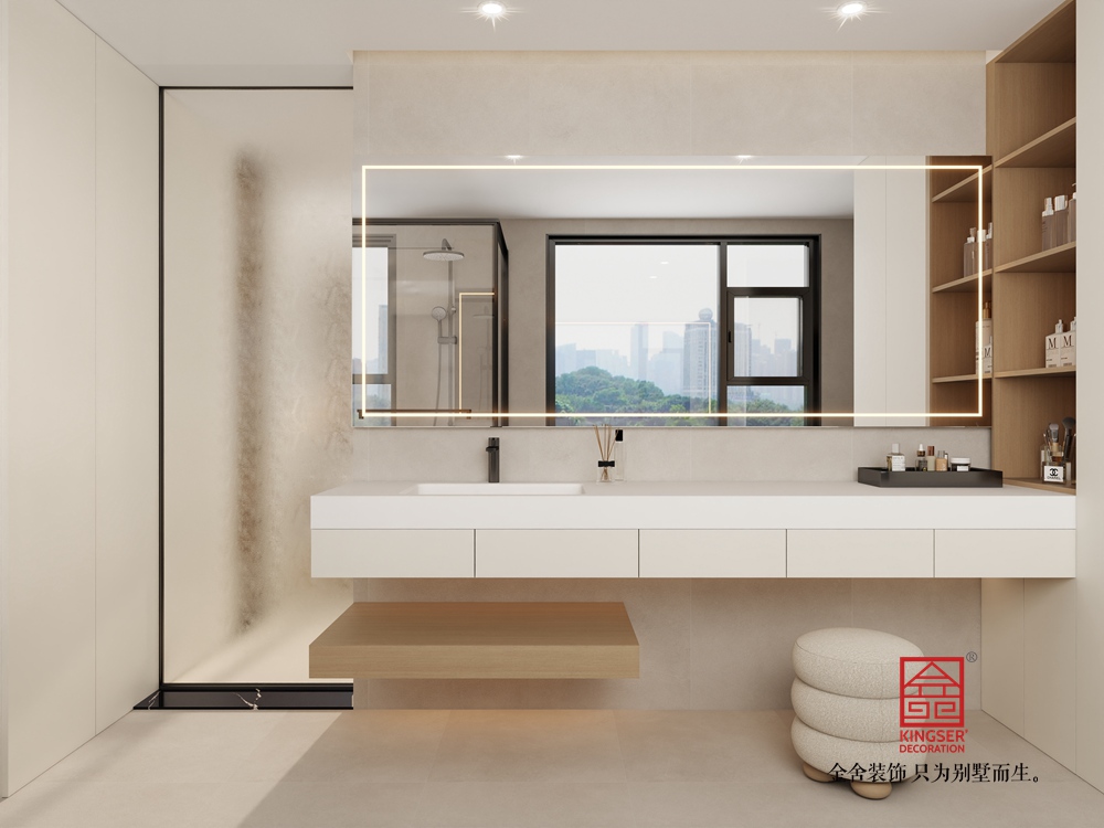 高新苑117平米奶油風(fēng)裝修-衛(wèi)生間