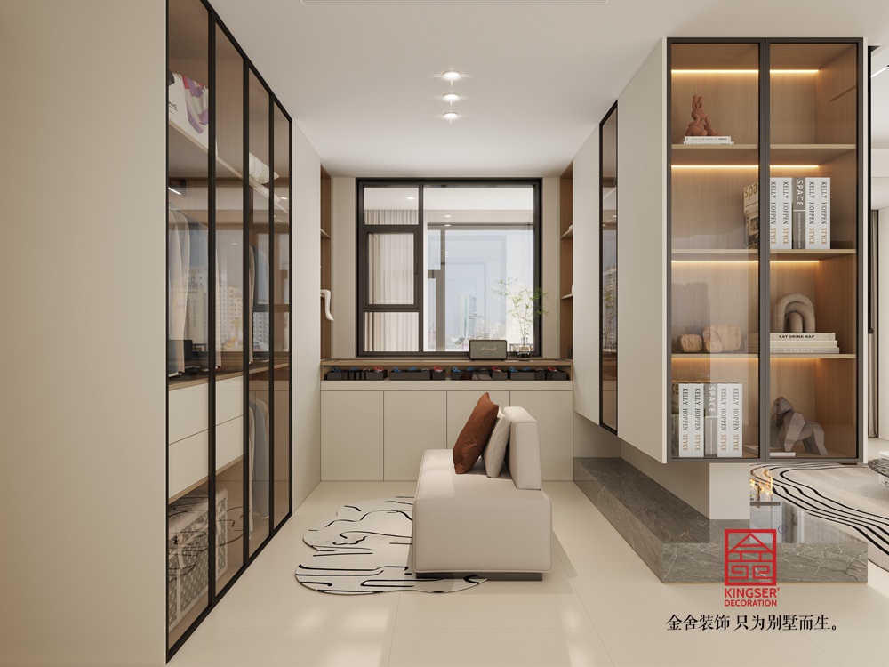 高新苑117平米奶油風(fēng)裝修-衣帽間