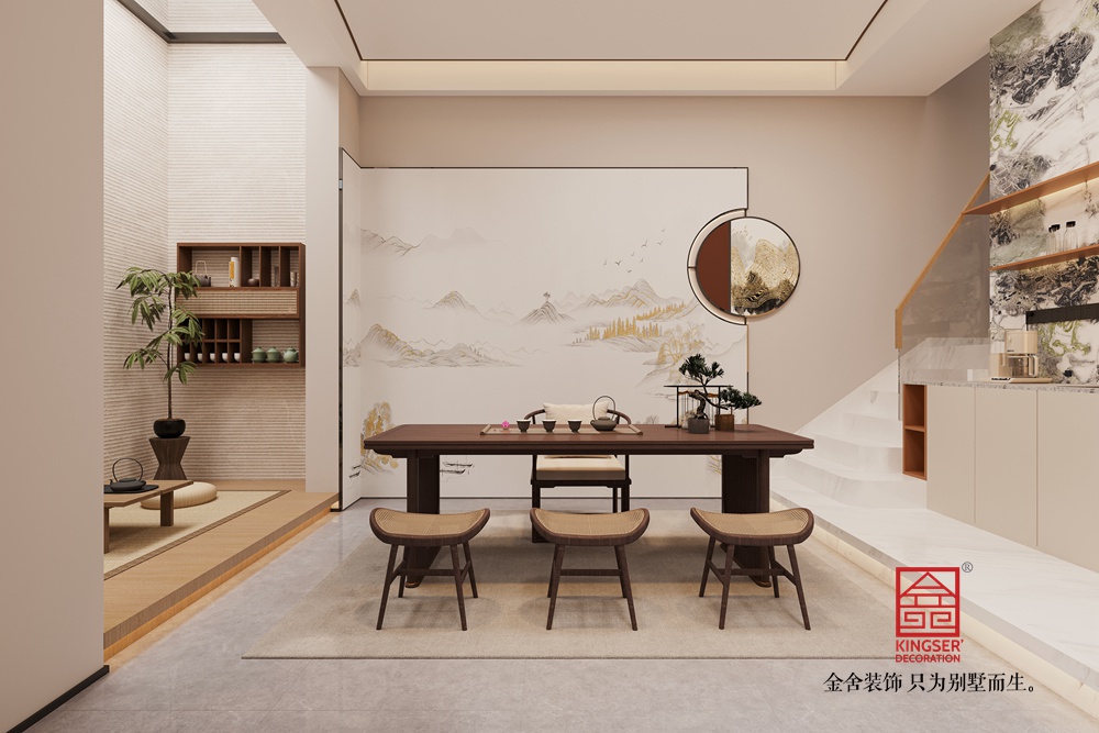 金地閱峯260平米現(xiàn)代輕奢風(fēng)格裝修-休閑區(qū)